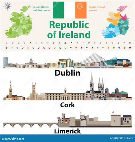 ireland biggest cities|List of urban areas in the Republic of Ireland .